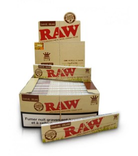 SLIM Organic RAW - Boite de 50 Carnets de feuilles à rouler
