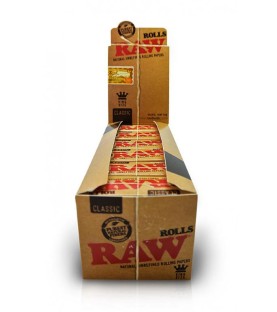 ROLLS Organic RAW -Boite de 24 Rouleaux de feuille à rouler